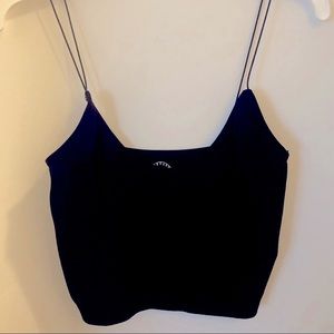 Black Cropped tank top